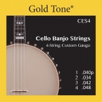 Gold Tone 4-Saiter Banjo Cello Saiten Custom Saitenstrke