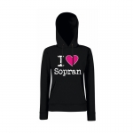 Fruit of the Loom Kapuzenpulli I Love Sopran Damen