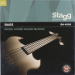 Stagg Saitensatz fr Bassgitarre vernickelt medium