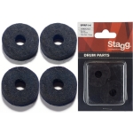 Stagg Beckenfilze fr Crash & Ride Becken 4 Stck