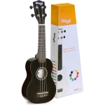 Stagg Sopran Ukulele schwarz mit Tasche